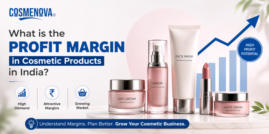 What is the Profit Margin in Cosmetic Products in India