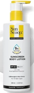 SunScoop 5% Niacinamide Daily Moisture Sunscreen- Best Sunscreen Body Lotion For Women In India
