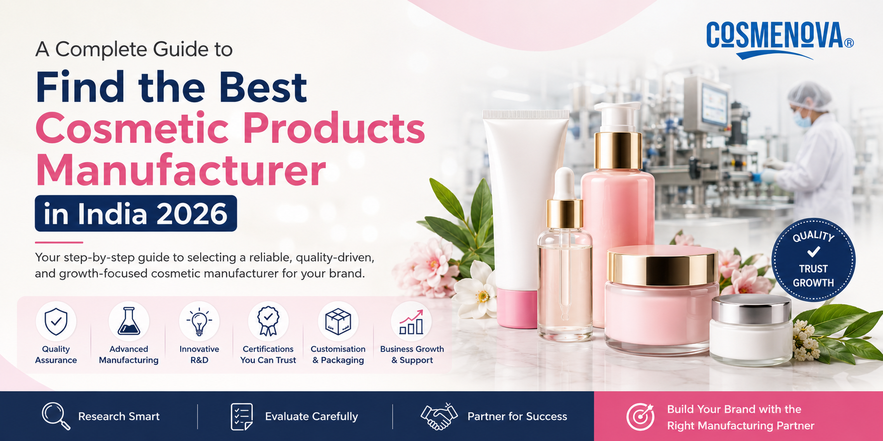 A Complete Guide to Find the Best Cosmetic Products Manufacturer in India 2026