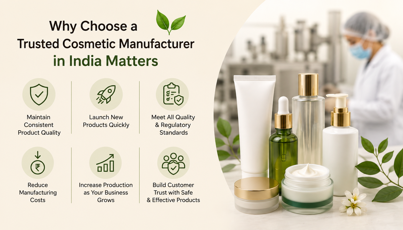 Why Choosing a Trusted Cosmetic Products Manufacturer in India Matters