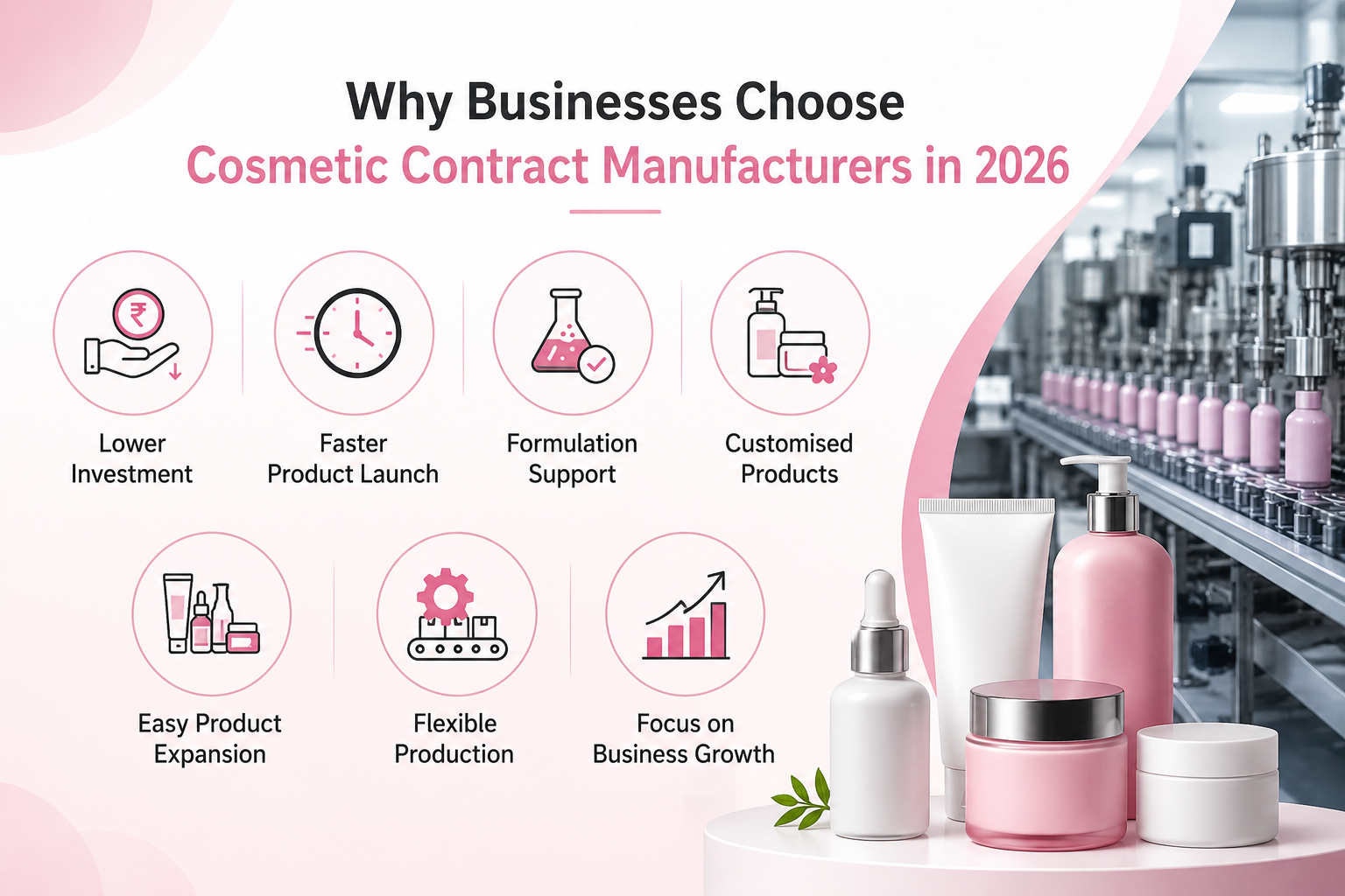 Why Are Businesses Choosing Cosmetic Contract Manufacturers in 2026 Why Are Businesses Choosing Cosmetic Contract Manufacturers in 2026